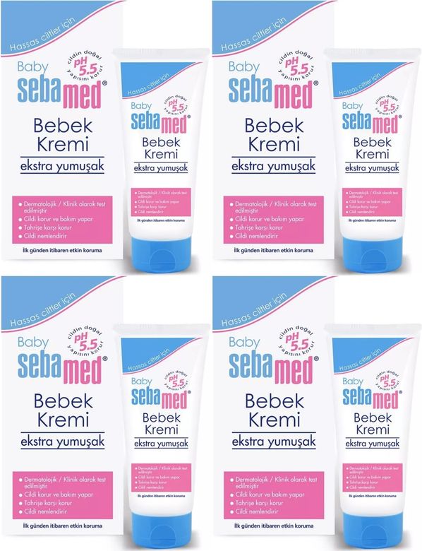 Bebek Kremi 200ML Ekstra Yumuşak 4 Lü Set