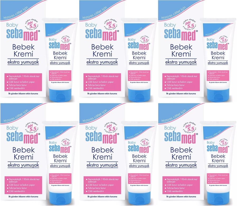 Bebek Kremi 200ML Ekstra Yumuşak 6 Lı Set