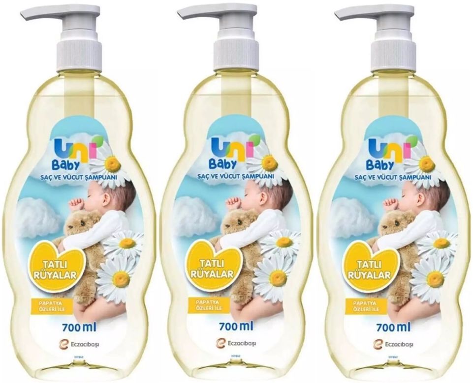 Bebek Şampuanı 700ML Tatlı Rüyalar (Pompalı) (3 Lü Set)
