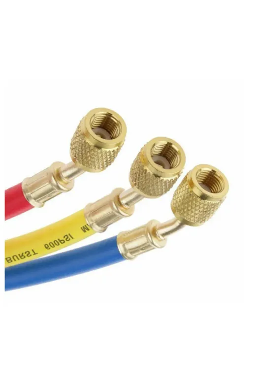 BEKATECH 129 Gaz Şarj Hortumu R134-R22-R404 180Cm Gaz Doldurma Hortumu 3 Adet