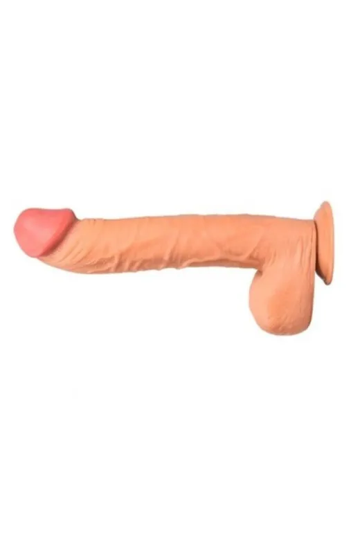 Belden Bağlamalı 31,5 Cm Dev Boy Realistik Vantuzlu Dildo Penis