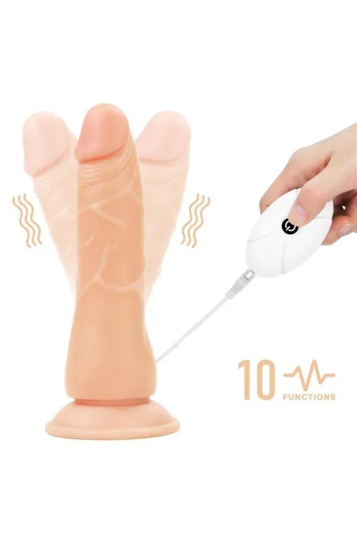 Belden Bağlamalı Titreşimli Ultra Yumuşak Gerçekçi Et Dokulu Realistik Vibratör Dildo