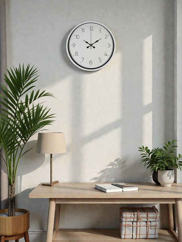 Beyaz 36 Cm Standart Duvar Saati