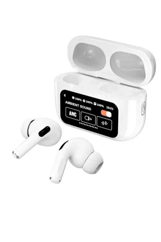 beyaz A9 Pro Anc/enc Kablosuz Wireless Ekranlı Kulaklık