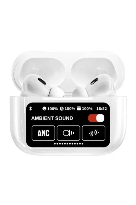 beyaz A9 Pro Anc/enc Kablosuz Wireless Ekranlı Kulaklık