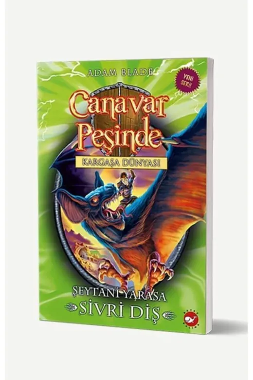 Beyaz Balina Yayınları 189299 Canavar Peşinde 33 - Şeytani Yarasa Sivri Diş Adam Blade - Adam Blade
