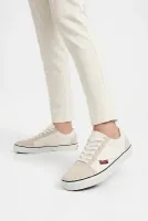 Beyaz (Dar Kalıp) Bağcıklı Tekstil Erkek Spor Ayakkabı
