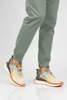 Beyaz Haki Hafızalı Taban Unisex Spor Ayakkabı