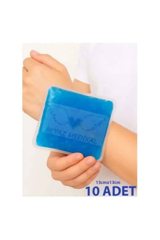 Beyaz Medikal KOMPRESS-JEL10lu Sıcak Soğuk Kompress Termo Jel 13X13 10 Adet