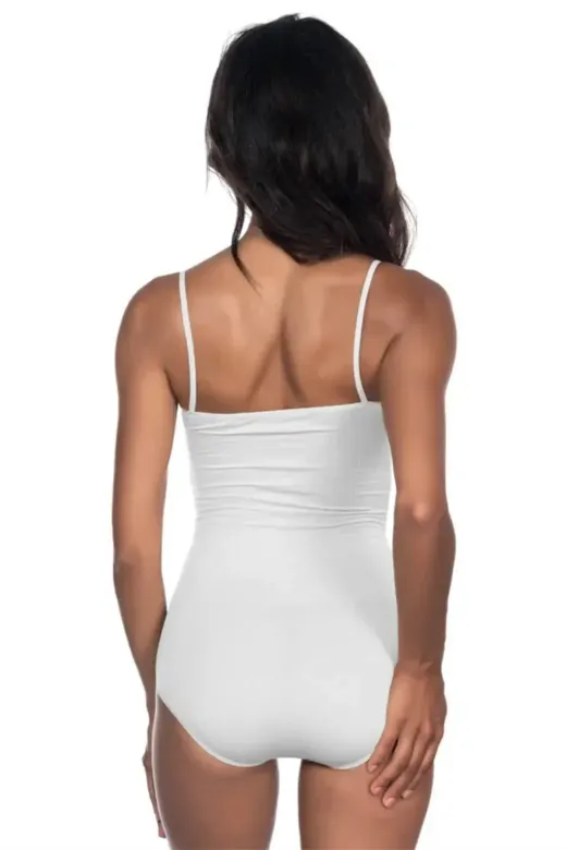 Beyaz MI 1923 Soft İp Askılı Çıtçıtlı Body