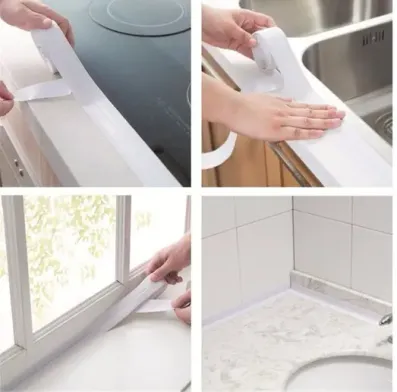 BEYAZ Su Sızdırmaz Lavabo Kenar Bandı (3.2m) (4745)