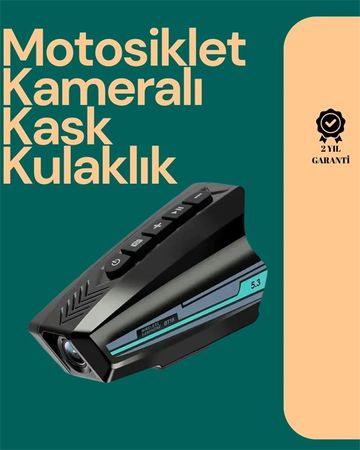 Bezos 131506568 Mey İthalat Golook Destekli Motosiklet Kask Kamerası 50 Saat Pil, Geniş Açı