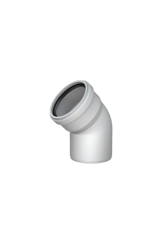 Bezos 45790373-HBA00376 Pvc Atık Su Borusu 45 Derece 125 Mm 10 Adet