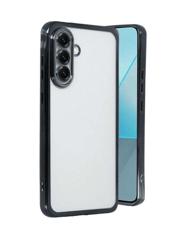 Bezos 8683140838638-BLNC Galaxy A56 Kılıf Razer Lensli Silikon - Siyah