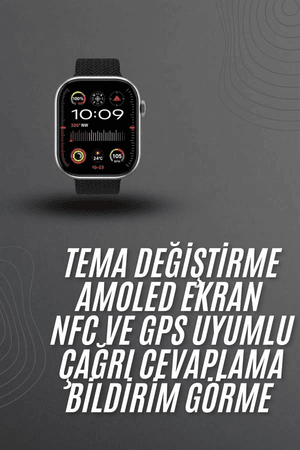 BFS Akıllı saat 2.02 inch Nabız Ölçer Arama Konuşma Müzik Dinleme