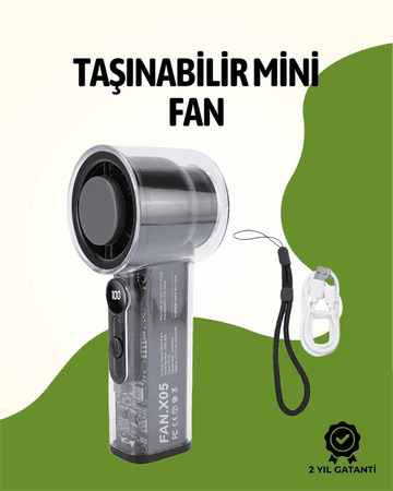 BFS Sessiz Çalışan Taşınabilir Fan | Dijital Göstergeli | 100 Kademeli Hız Ayarı