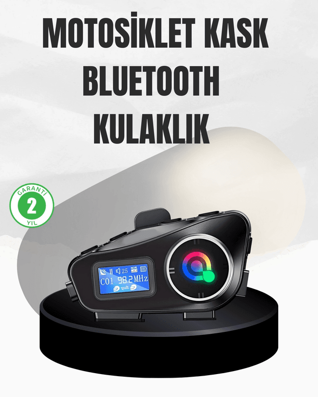 BFS Su Geçirmez Bluetooth 5.3 Kask Kulaklığı 1000mAh Bataryalı
