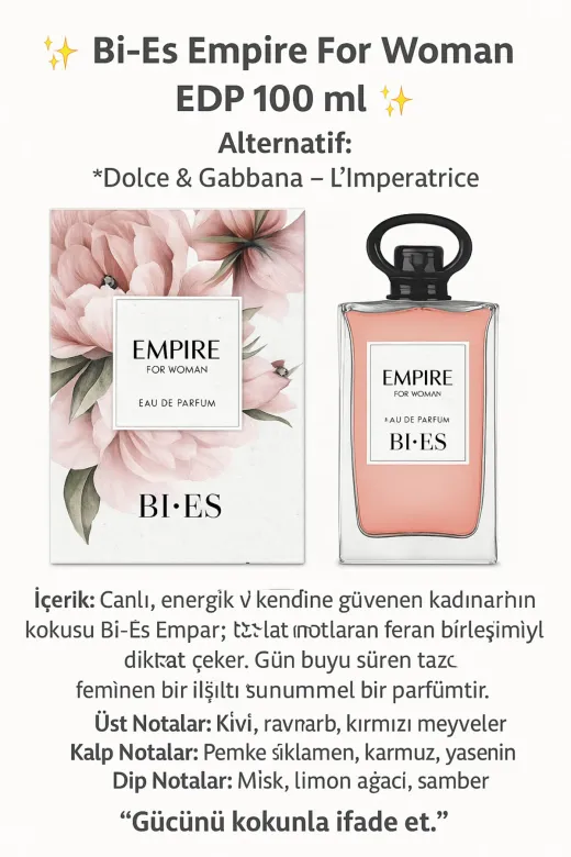 Bİ ES POL 5904413312000 Bi Es Empire D&g L’Imperatrice Edp Parfümü 100 Ml