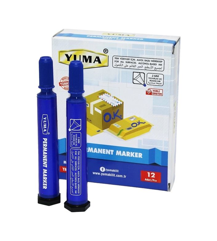 BiiShe 105201444 Yuma Ym-790M Mavi Koli Kalemi 12