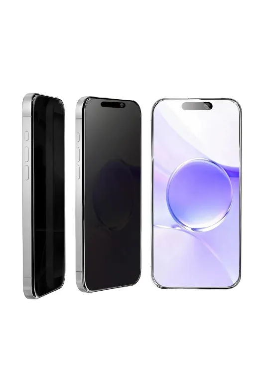 BiiShe P68764S6394 Mey İthalat® Iphone 16 Pro Max Bilvis 5In1 5D Magic Hayalet Cam Ekran Koruyucu - Siyah