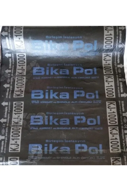 BİKAPOL Kj1000 Kiremit Altı Örtü Veya Shingle Altı Çatı Örtüsü -Rulo-Ortalama 15 Mt