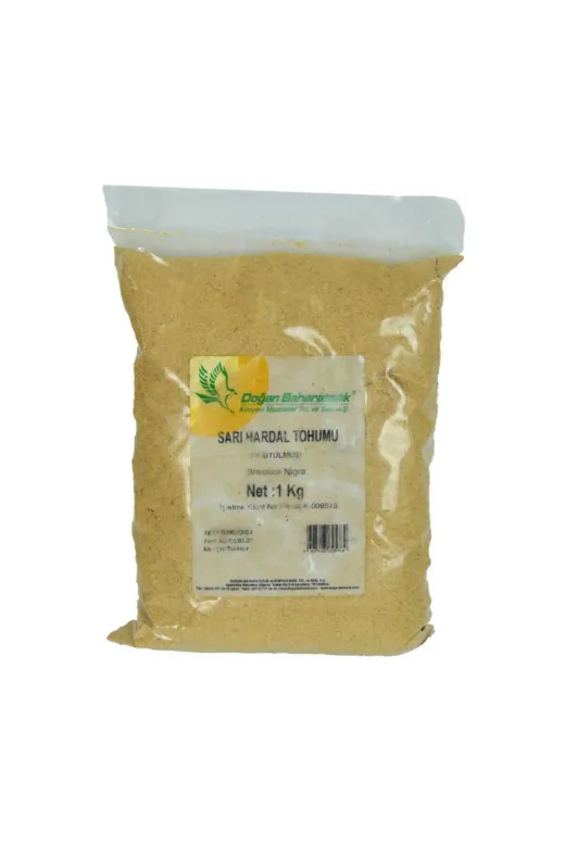 BilfolD BMX-334508 Hardal Tohumu Öğütülmüş Doğal Sarı 1000 Gr Paket