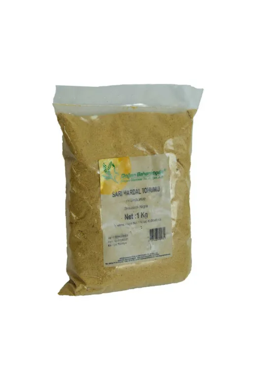 BilfolD BMX-334508 Hardal Tohumu Öğütülmüş Doğal Sarı 1000 Gr Paket