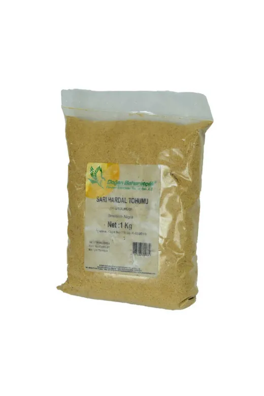 BilfolD BMX-334508 Hardal Tohumu Öğütülmüş Doğal Sarı 1000 Gr Paket