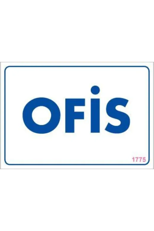 BilfolD SDTA-292175 Ofis Uyarı Levhası 17,5X25 Kod:1775