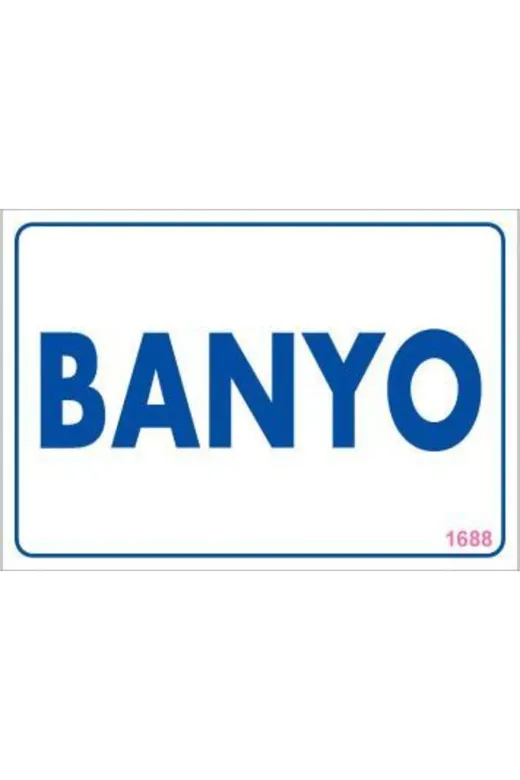 BilfolD SDTA-292181 Banyo Uyarı Levhası 17,5X25 Kod:1688