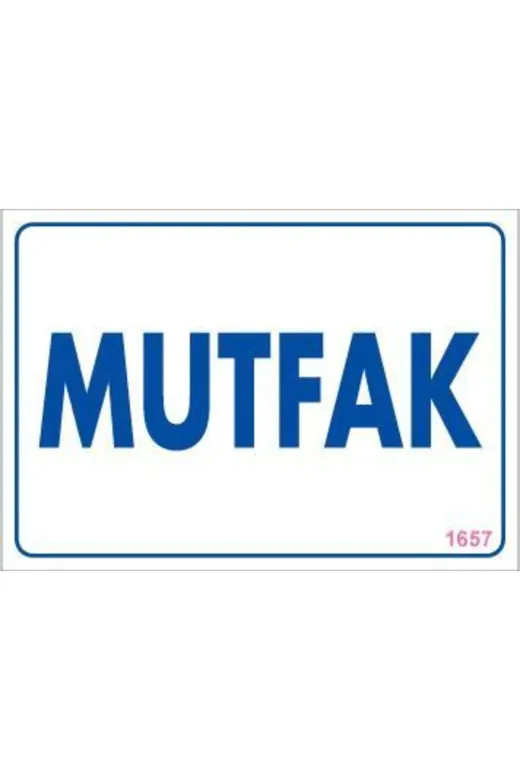BilfolD SDTA-292182 Mutfak Uyarı Levhası 17,5X25 Kod:1657