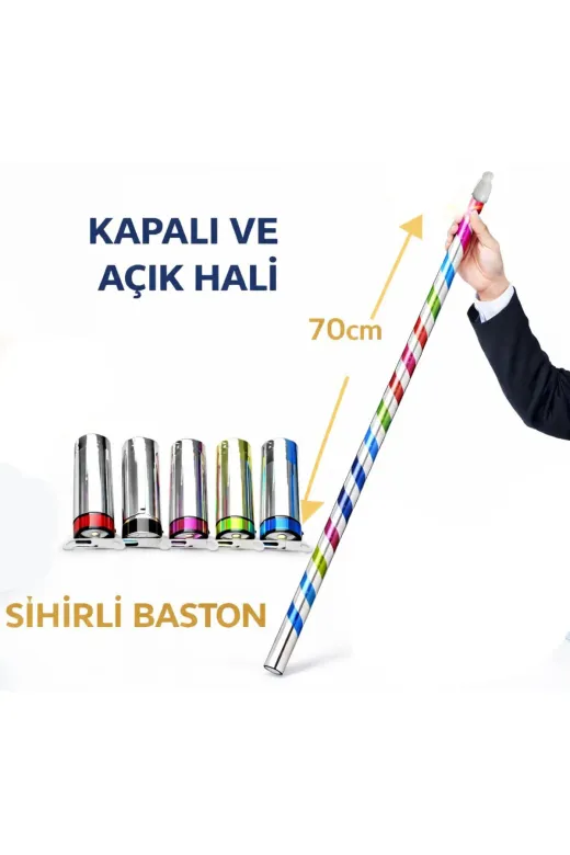 BilfolD TEST1-64670 Sihir Oyunu Sihirli Çubuk Sihirli Değnek 75 Cm