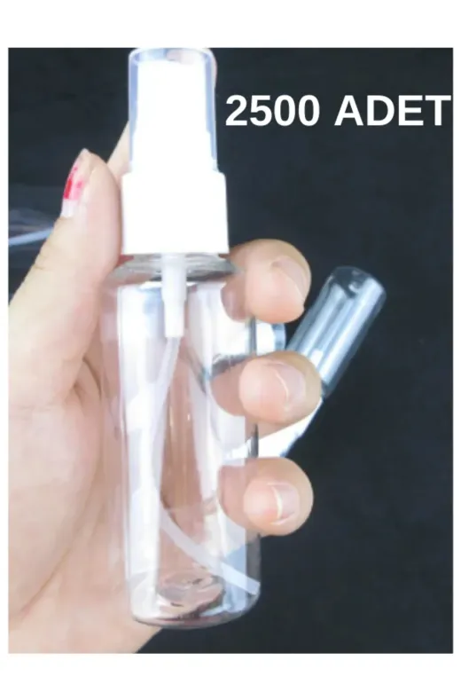 Bilgehan Buklet OtelBukleti-8872 Sprey Başlıklı Boş Şişe 50Ml 2500 Adet + 12 Hediye