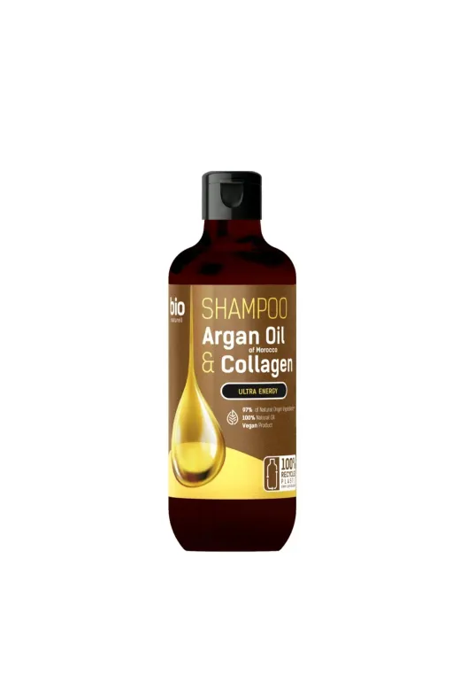bio natural aroma 310201 %97 Organik Canlandırıcı Şampuan Argan Oil Of Morocco & Collagen 355 Ml