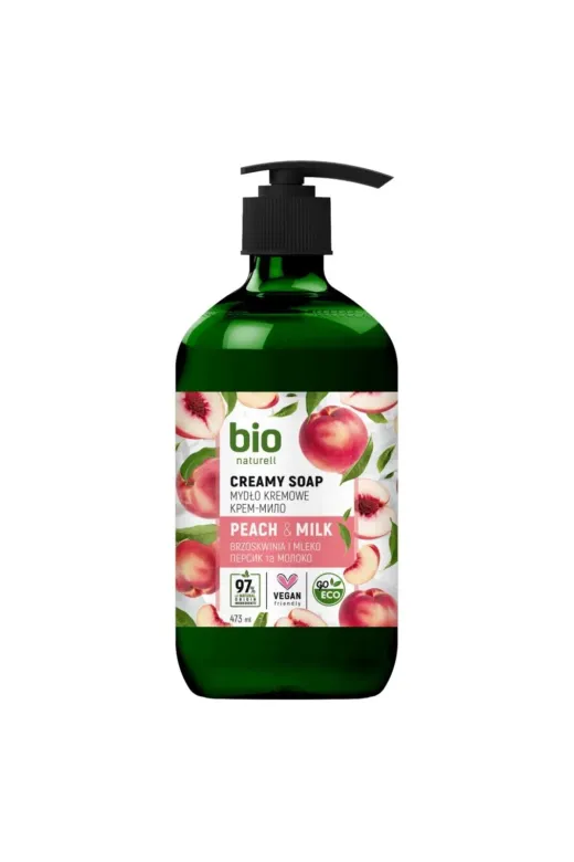 bio natural aroma 4675 % 97 Organik Ve Vegan Sıvı El Sabunu Peach & Milk 946 Ml.