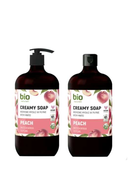 bio natural aroma 69784 % 97 Organik Ve Vegan Sıvı El Sabunu Peach 2 X 946 Ml