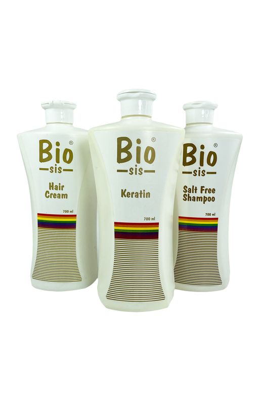 Bio Sis RT-RYL-ARBIOS3STKR Brezilya Fönü 3'lü Kutulu Set Keratin + Saç Kremi + Tuzsuz Şampuan Düz Ve Işıltılı Saçlar Botox