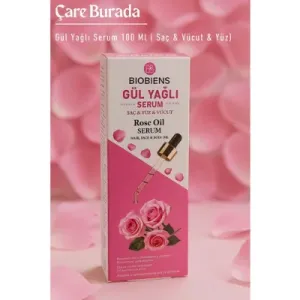 Biobiens - Gül Yağlı Serum 100 Ml (Saç & Yüz & Vücut)