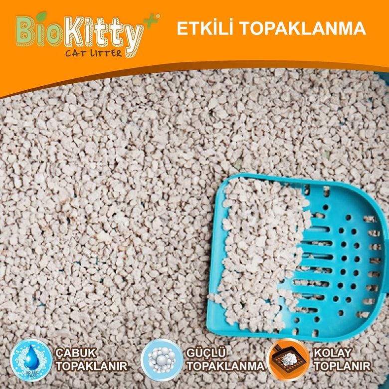 biokitykum Biokitty Lavanta Kokulu İnce Taneli Kedi Kumu 10 Lt