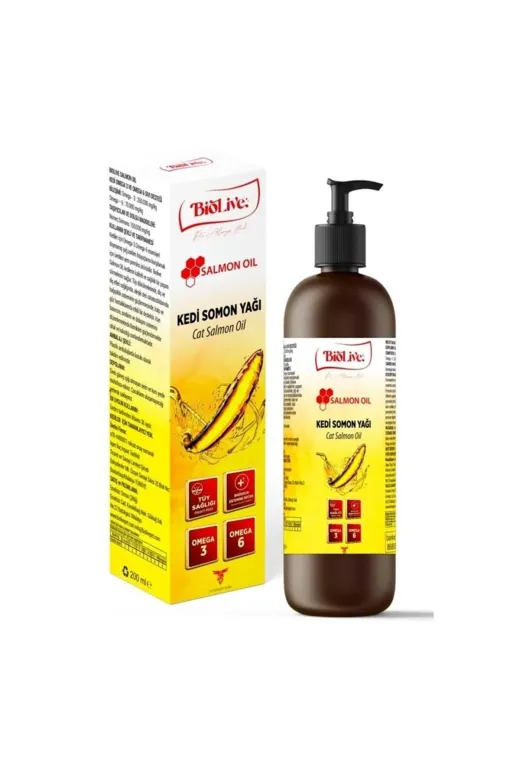 Biolive evcil3632 Köpekler Için Somon Yağı Omega 3&6 200Ml