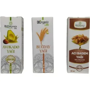 biorganix Avokado+buğday +acıbadem Yağı 3 Adet