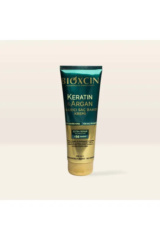 Bioxin 7777200020843 Bioxcin Keratin Argan Onarıcı Saç Bakım Kremi 250 Ml Yıpranmış Hasar Görmüş Saçlar (Bxc101)