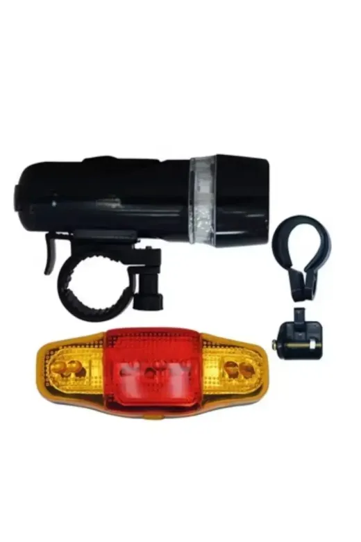 Bisiklet Emniyet Işığı Seti Güçlü LED Ön Far Arka Stop Lambası