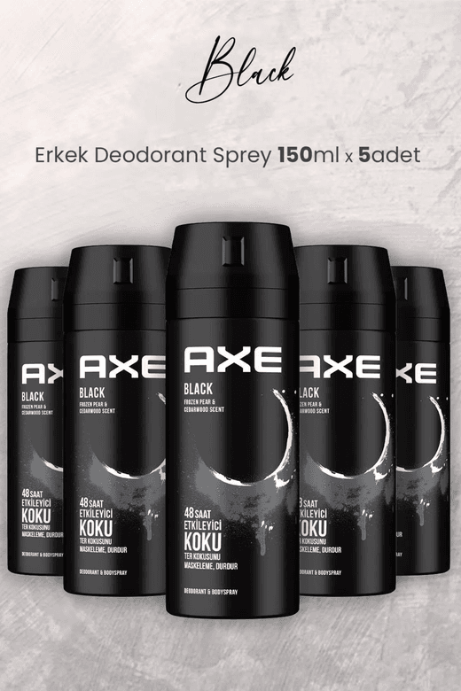 Black 150 ml Erkek Deodorant Sprey