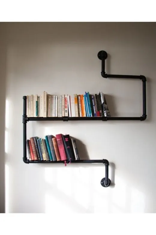 Blbndesign Raf No:110 Dekoratif Duvara Borudan Raf