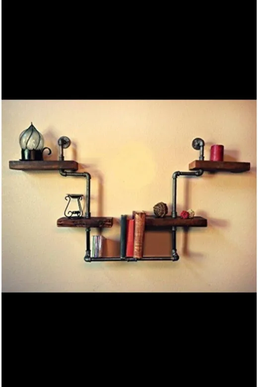 Blbndesign Raf No:163 Dekoratif Duvara Borudan Raf