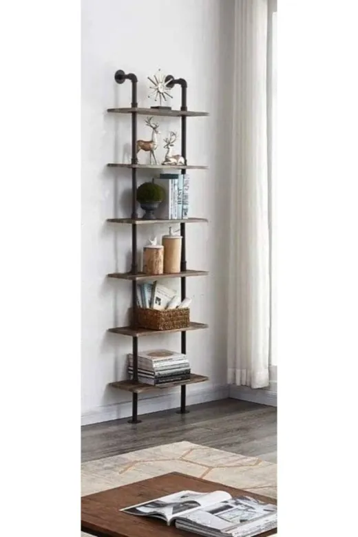 Blbndesign Raf No:179 Dekoratif Duvara Borudan Raf