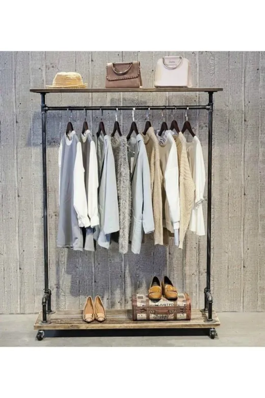 Blbndesign Raf No:186 Dekoratif Borudan Raf Ve Askılık
