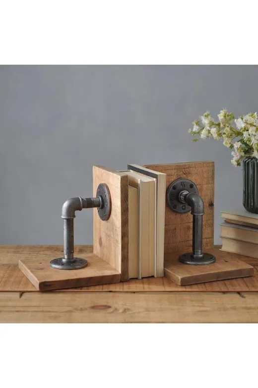 Blbndesign RafNo406 Dekoratif Borudan Kitaplık
