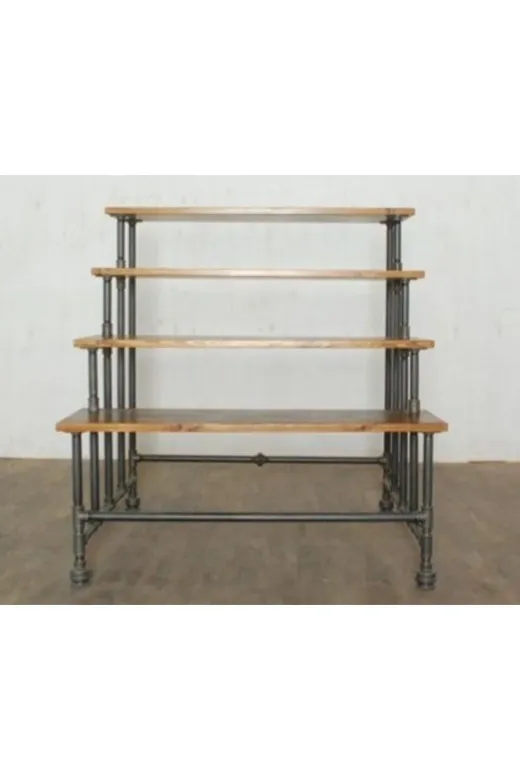 Blbndesign RafNo423 Dekoratif Borudan 4 Katlı Sehpa